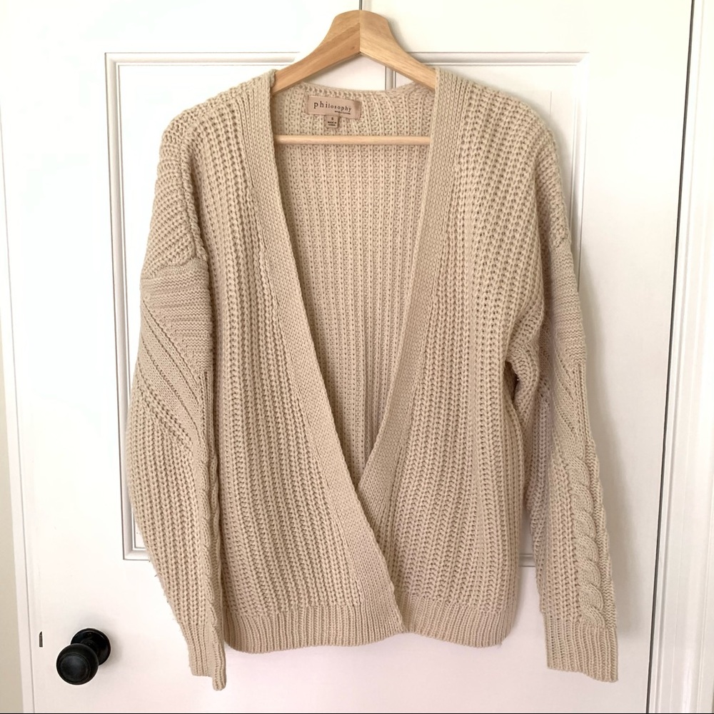 Philosophy open front cardigan